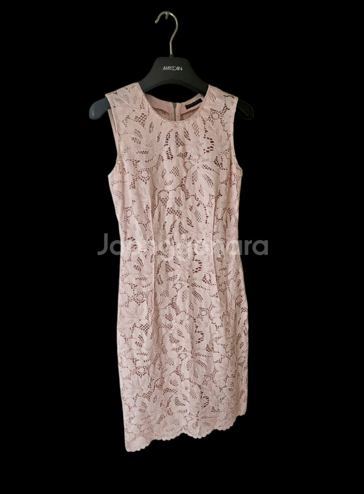 시슬리 핑크 플라워 자수 러블리 민소매 미디원피스 55--3