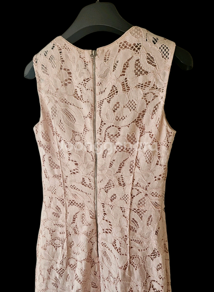 시슬리 핑크 플라워 자수 러블리 민소매 미디원피스 55--8