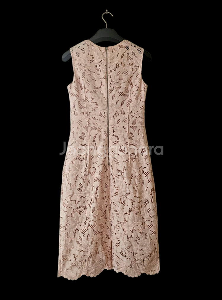 시슬리 핑크 플라워 자수 러블리 민소매 미디원피스 55--9