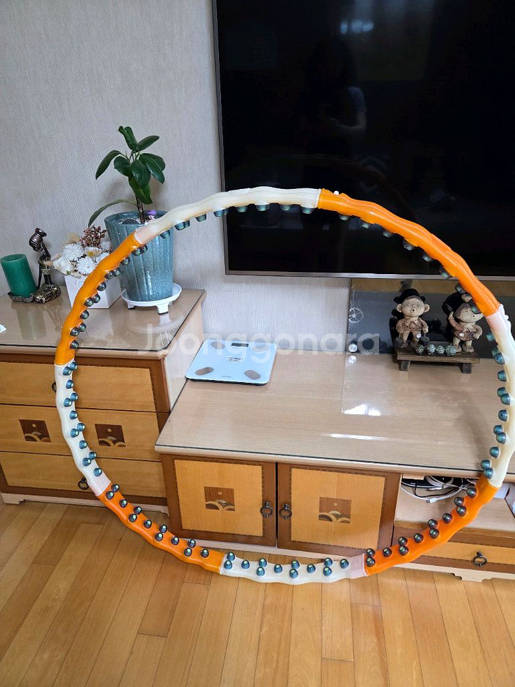 카스 체중계+지압용 훌라우프--2