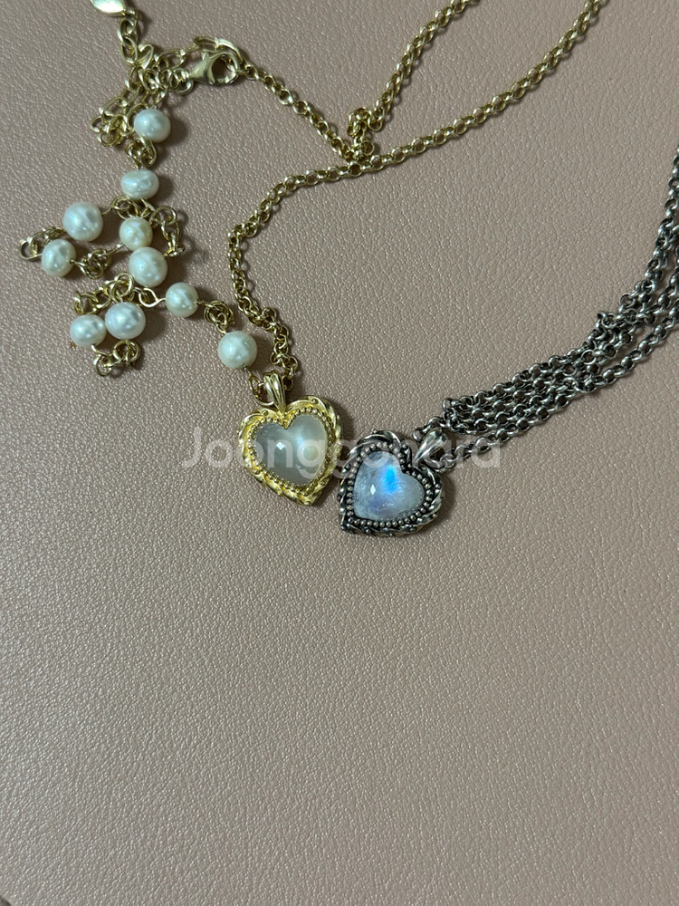 플로움 문스톤 목걸이(실버)--1