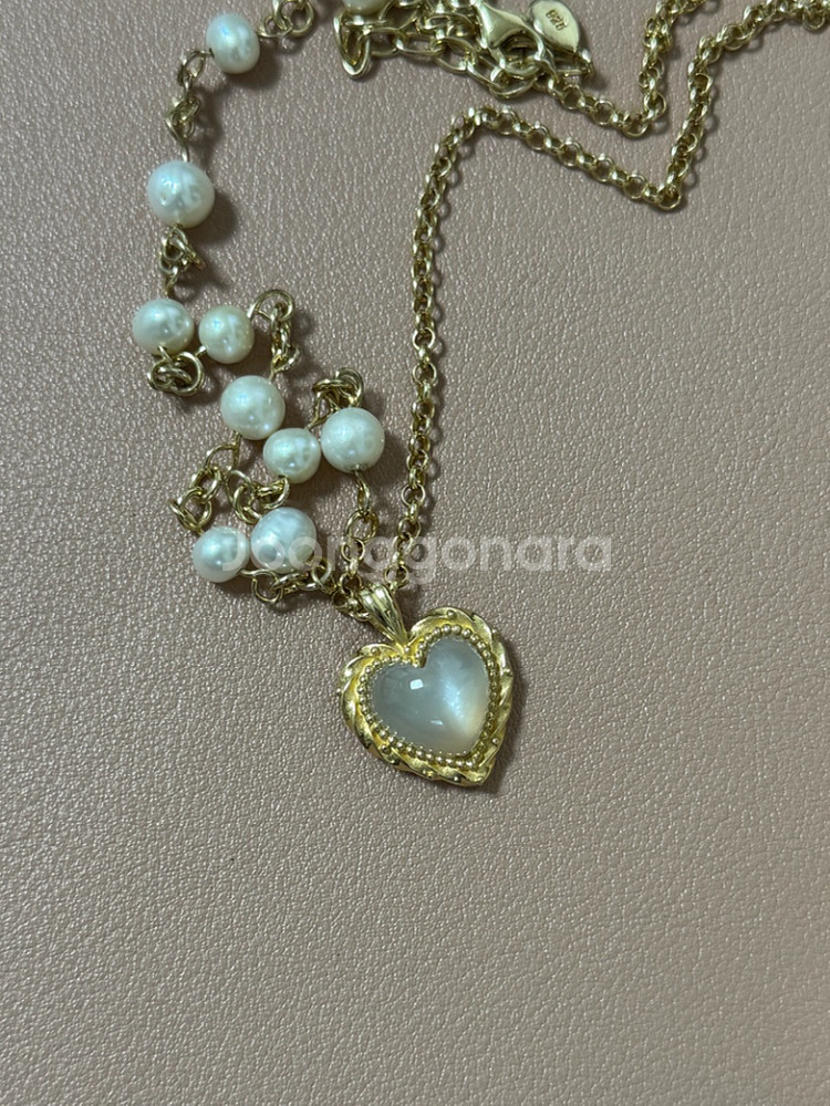 플로움 문스톤 목걸이(실버)--2