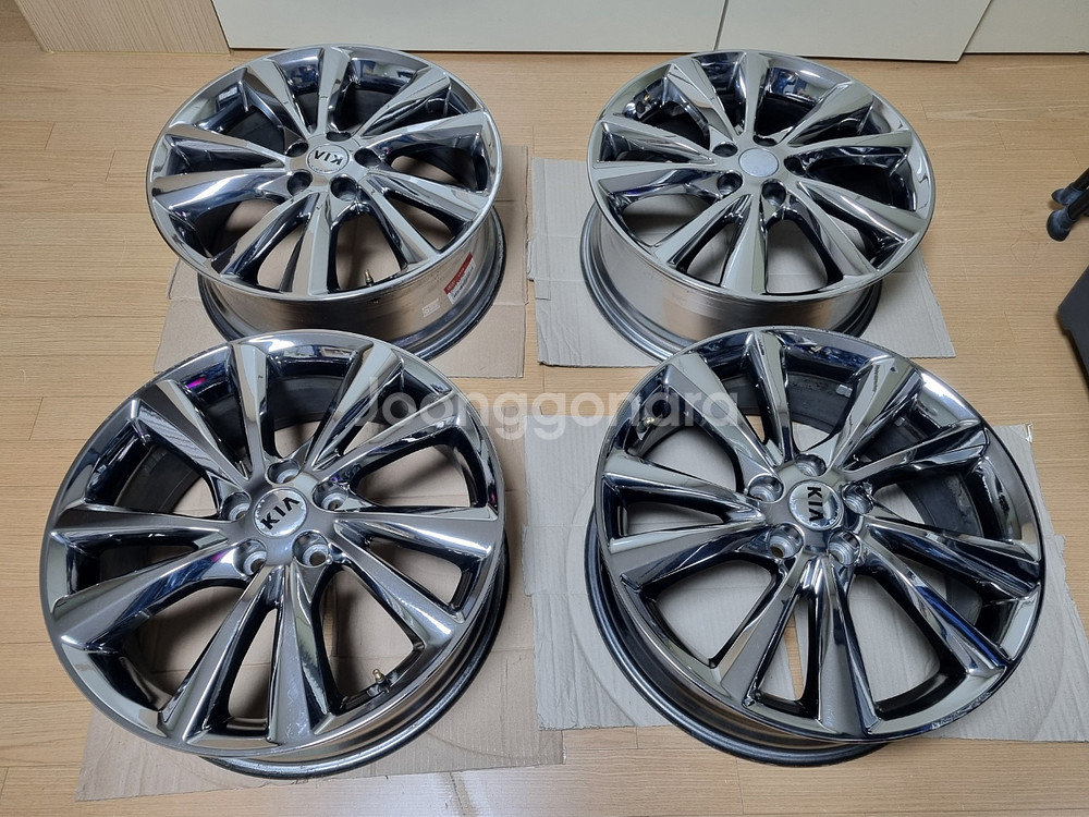 더뉴카니발 19인치 크롬 휠 4개 SET 아산음봉--0