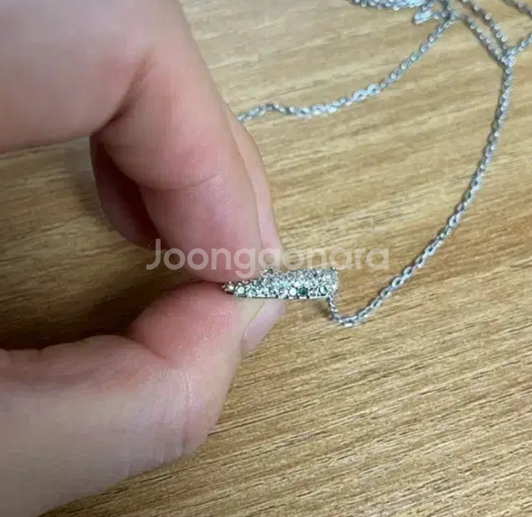 스와로브스키 스완 백조 목걸이--1