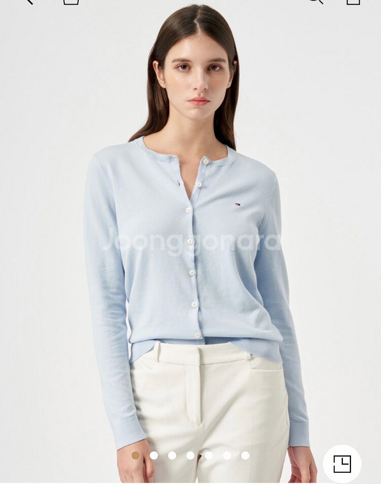 타미힐피거 코튼 가디건 새상품--0