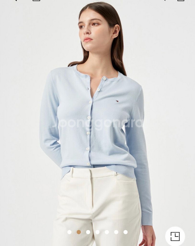 타미힐피거 코튼 가디건 새상품--1