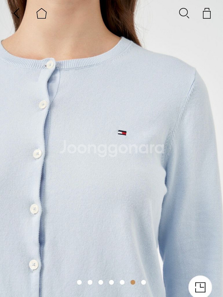 타미힐피거 코튼 가디건 새상품--3