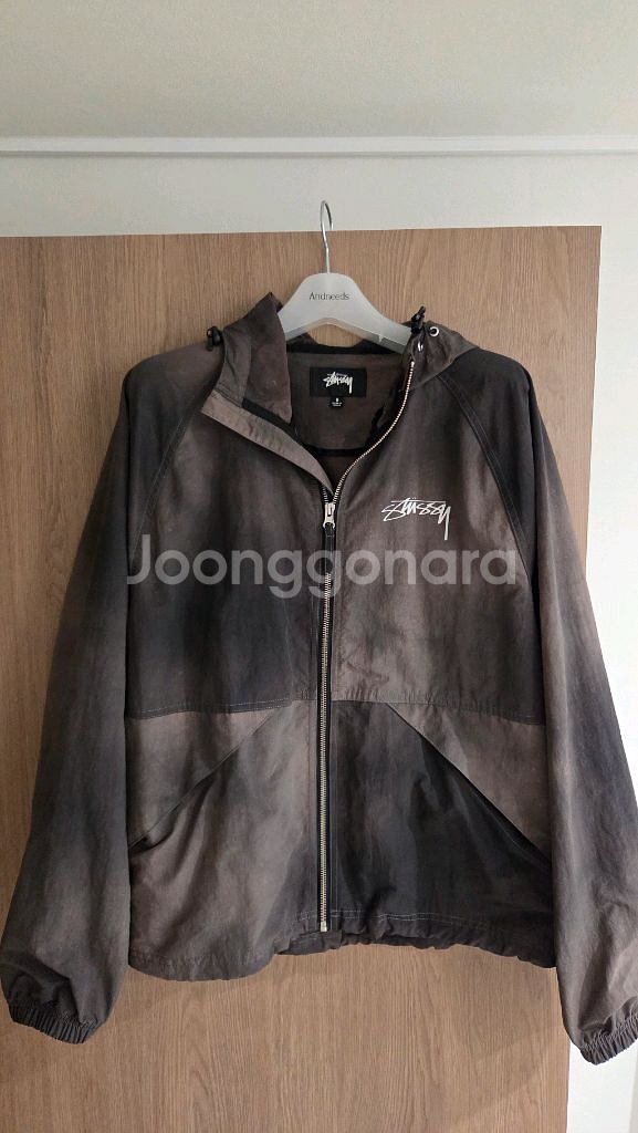 스투시 웨이브 다이 비치 쉘 자켓 블랙 S--0