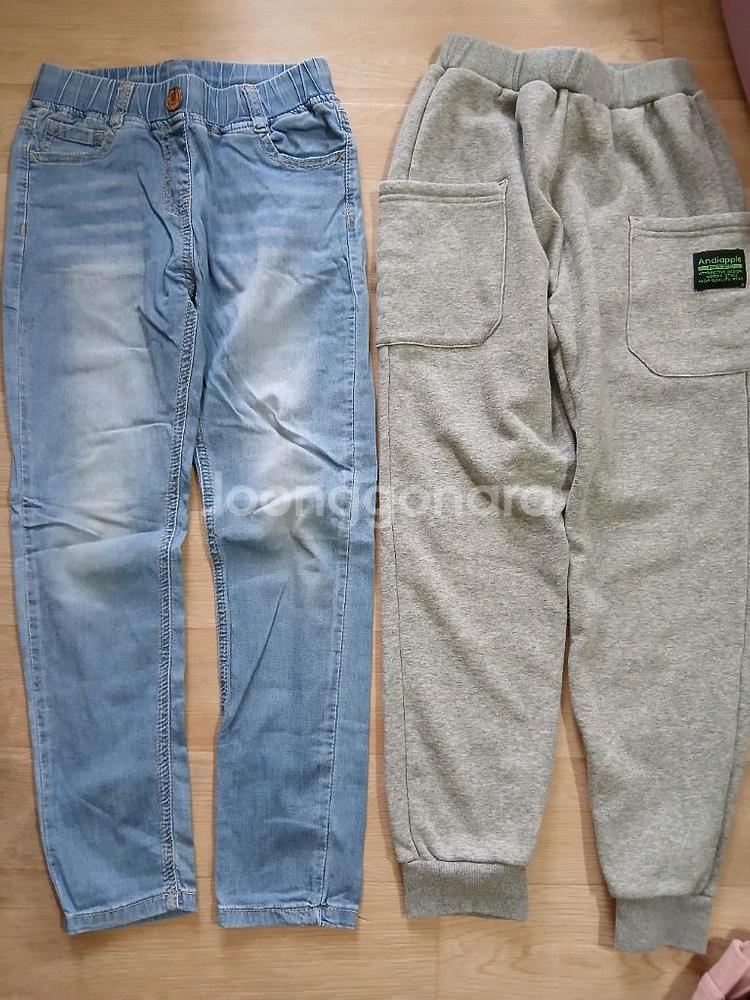 여아바지 130-140 7벌--0