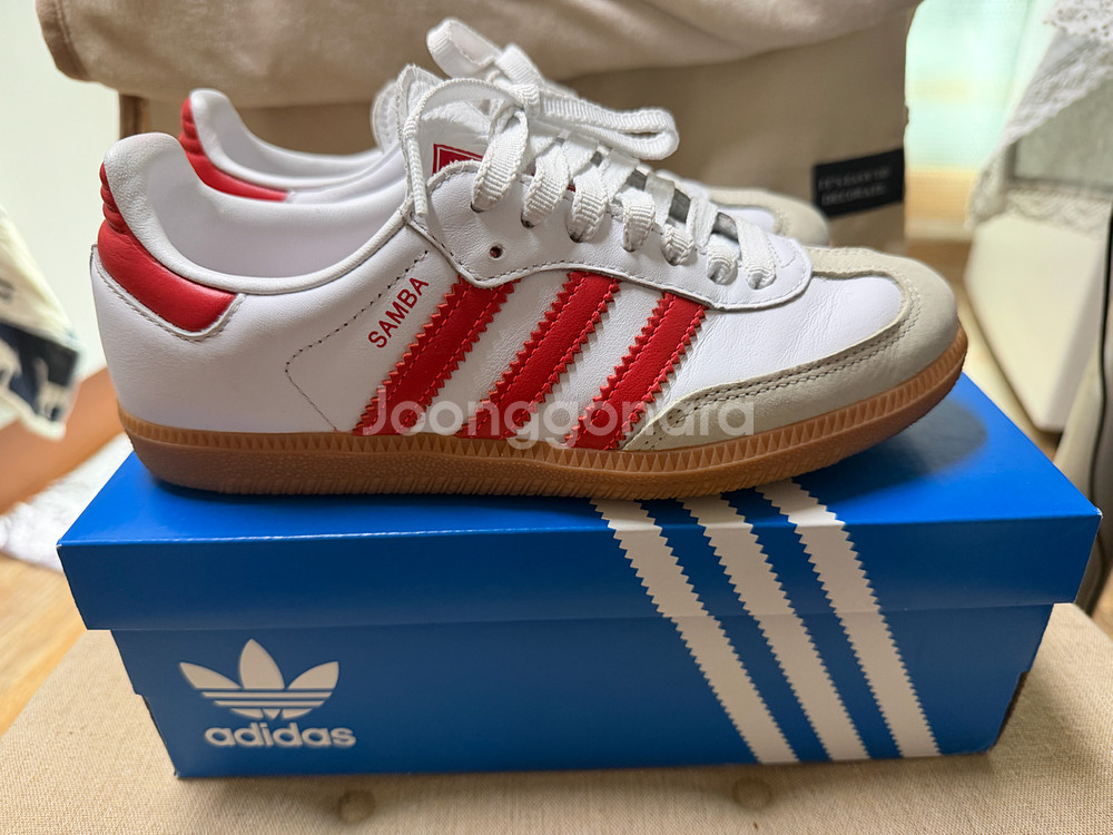 아디다스 삼바 OG W 흰빨(1회 착용 )--1