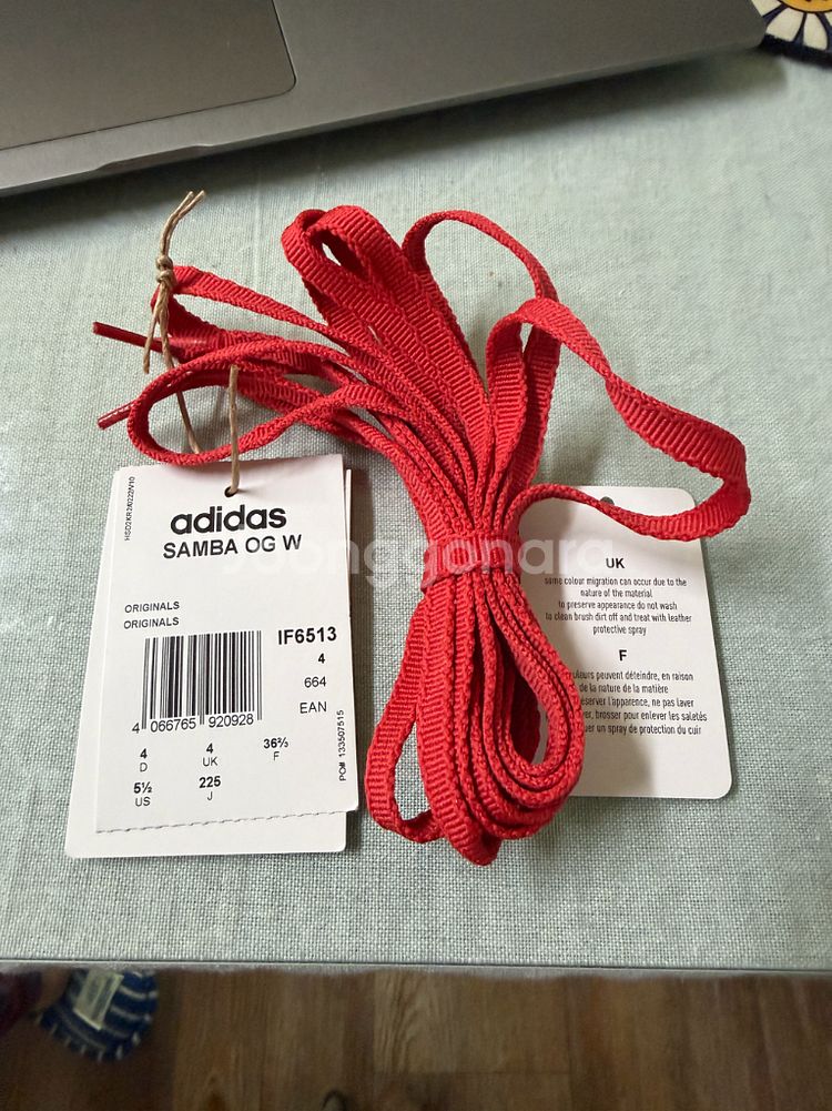 아디다스 삼바 OG W 흰빨(1회 착용 )--5