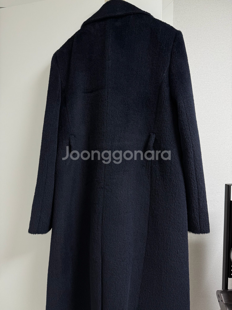 시에sie 마론 알파카 블렌드 코트 딥네이비--8