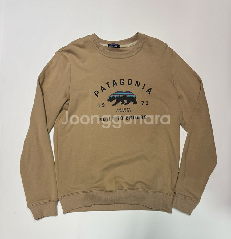 여성 파타고니아 피츠로이 베어 베이지 맨투맨--0