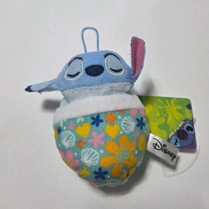 디즈니 잠자는 스티치 인형 키링