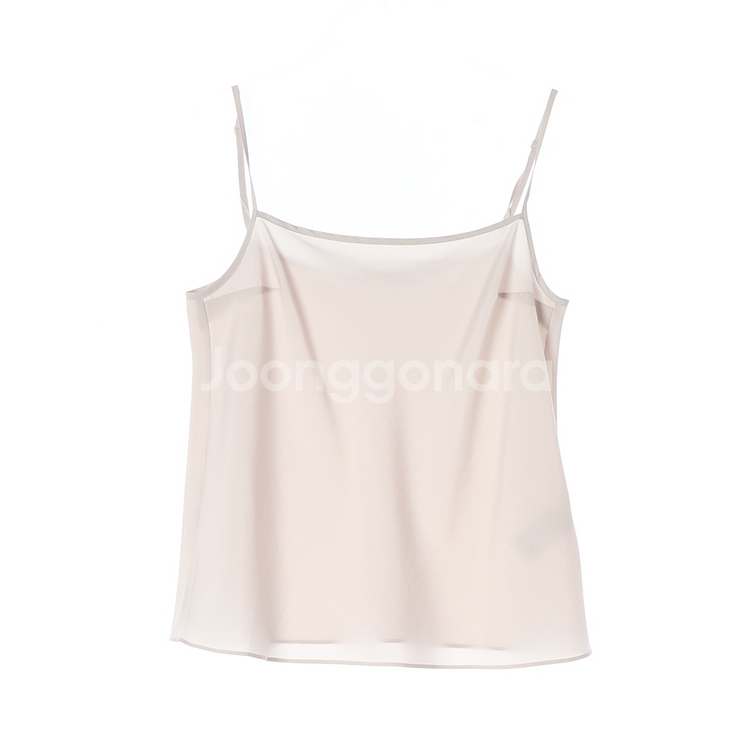 [F]시에 크림 베이지 뷔스티에 나시 블라우스 탱크탑--0