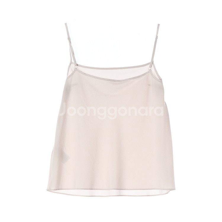 [F]시에 크림 베이지 뷔스티에 나시 블라우스 탱크탑--3