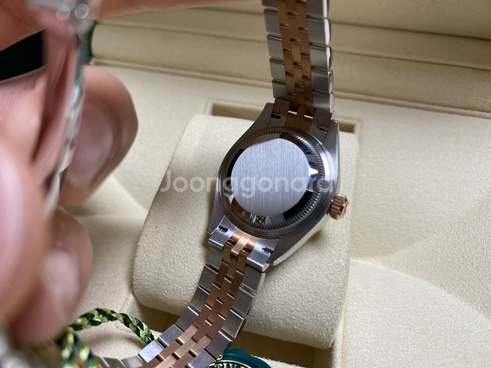 롤렉스 데이저스트 28 올리브그린 텐포 콤비--5