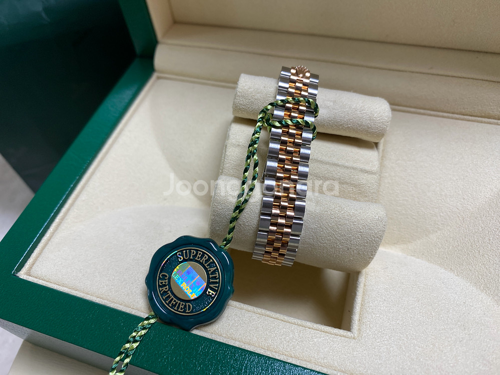 롤렉스 데이저스트 28 올리브그린 텐포 콤비--4