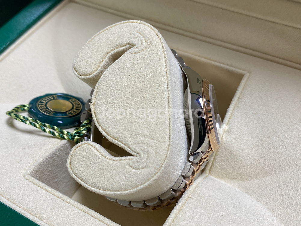 롤렉스 데이저스트 28 올리브그린 텐포 콤비--7