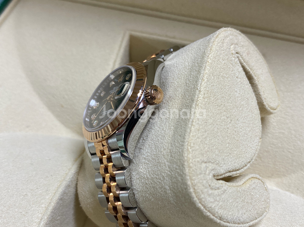 롤렉스 데이저스트 28 올리브그린 텐포 콤비--6