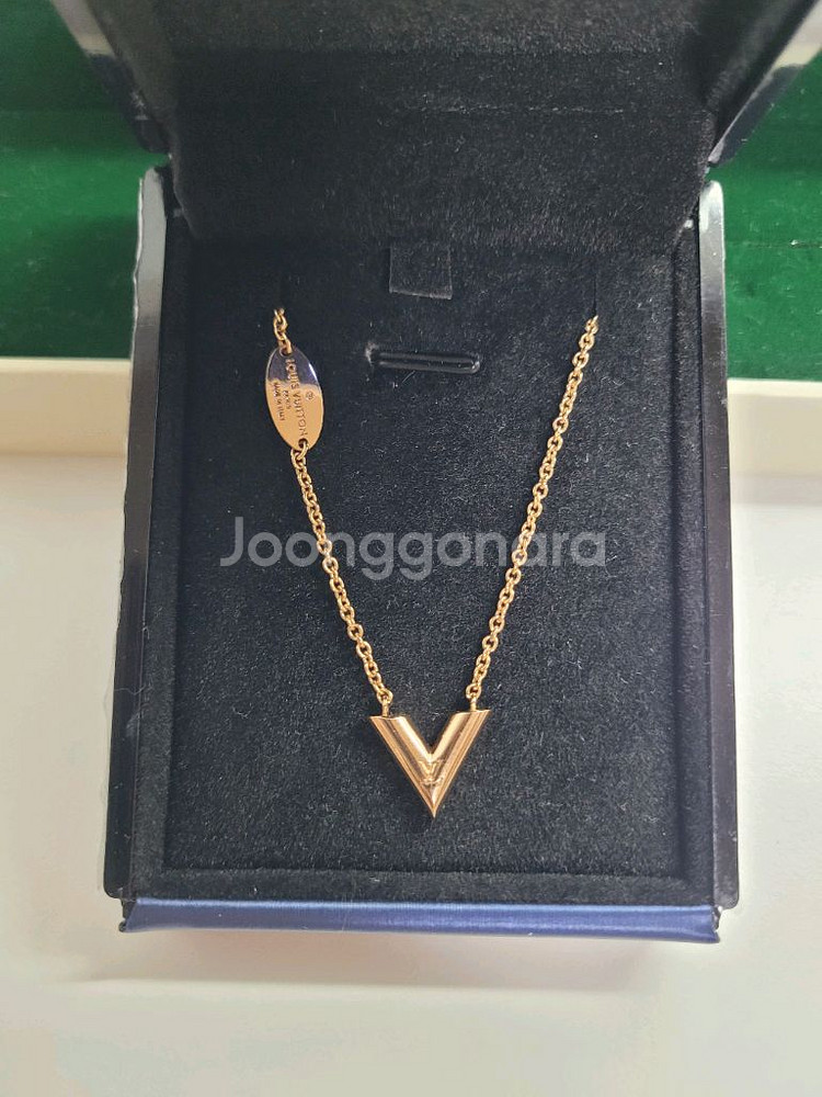 18k 핑크골드 목걸이--0