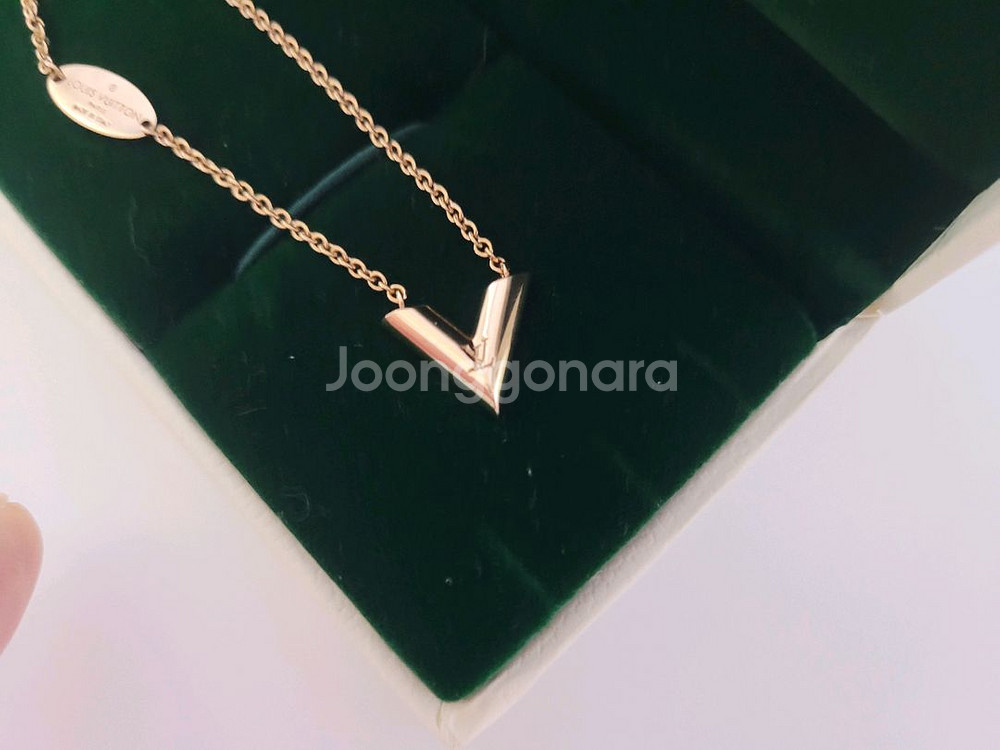 18k 핑크골드 목걸이--4