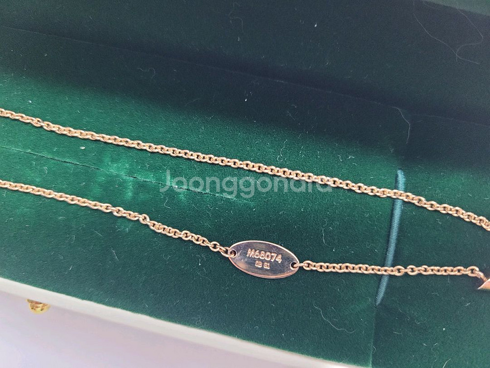 18k 핑크골드 목걸이--2