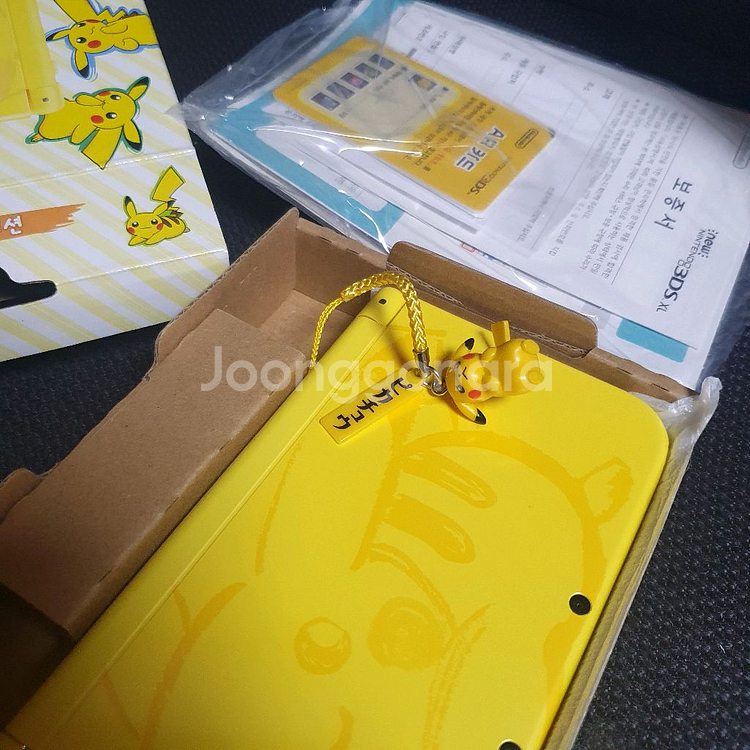 (택포 미사용)닌텐도3dx xl 피카츄 에디션--1