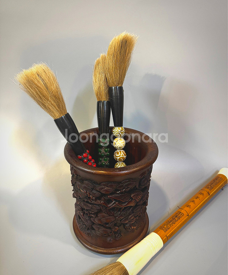 고대 문방용품 - 대나무 필통--0