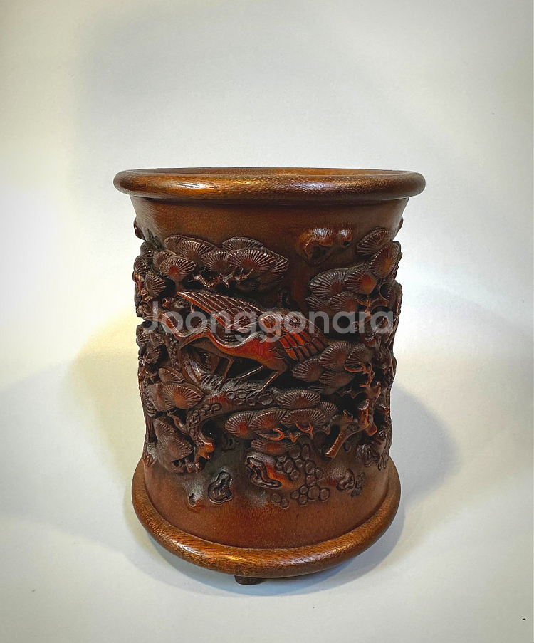 고대 문방용품 - 대나무 필통--1