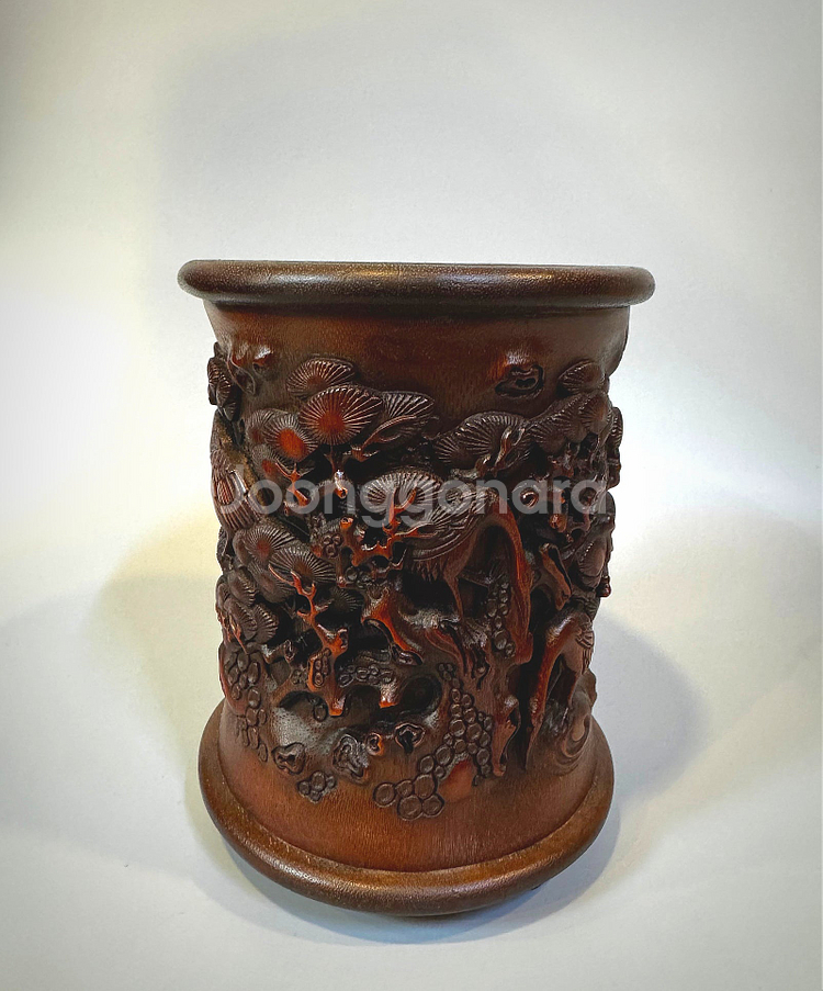 고대 문방용품 - 대나무 필통--2