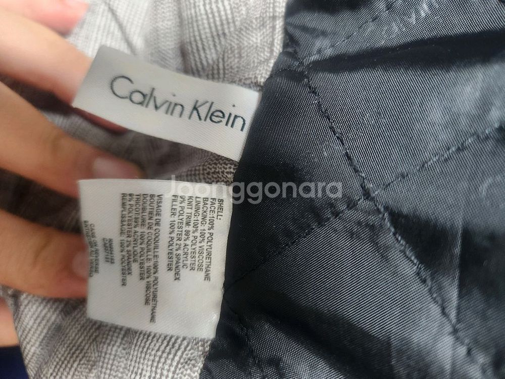 캘빈클라인 블랙 레더 자켓--2