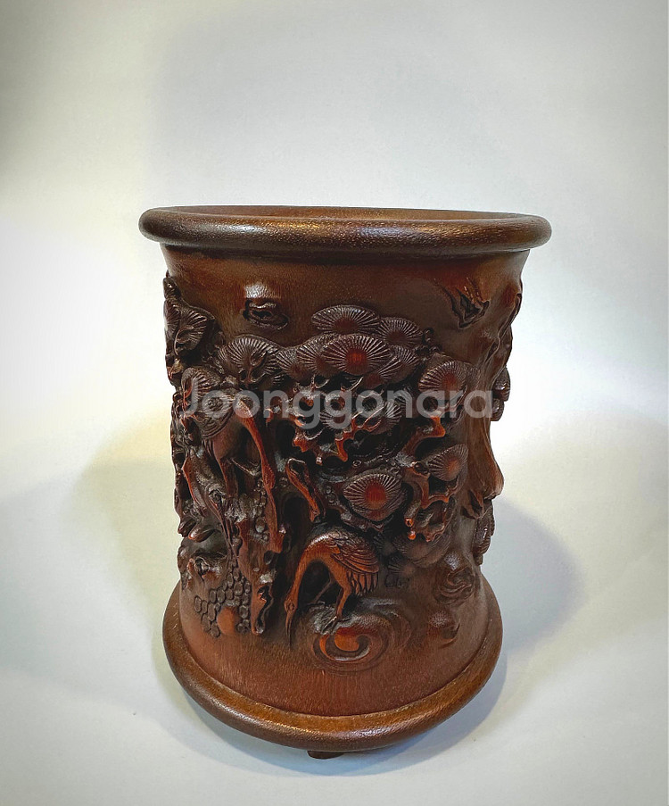 고대 문방용품 - 대나무 필통--3