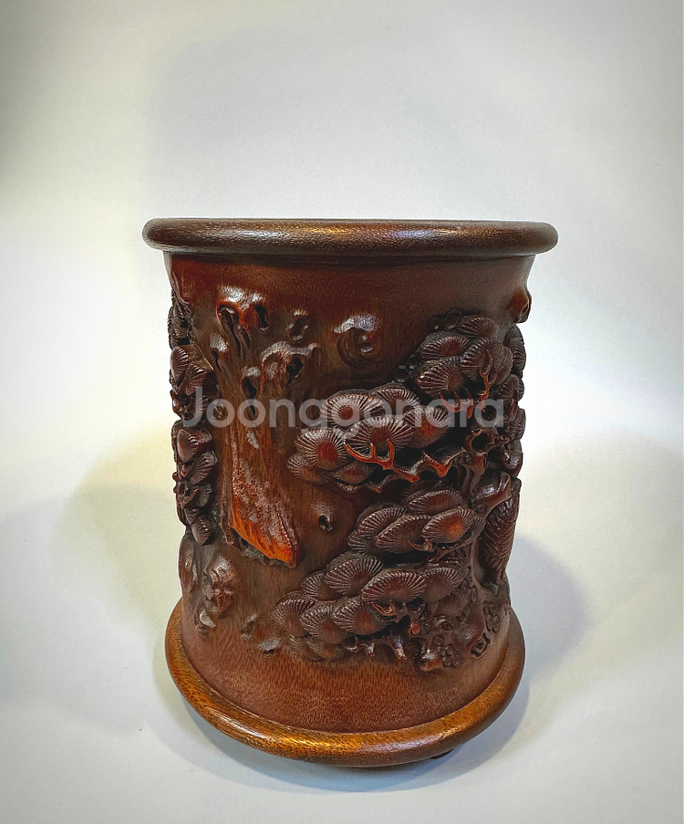 고대 문방용품 - 대나무 필통--5