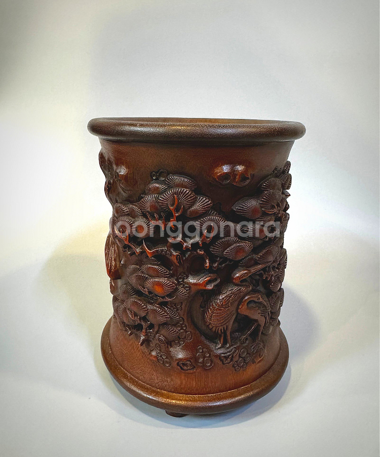 고대 문방용품 - 대나무 필통--6