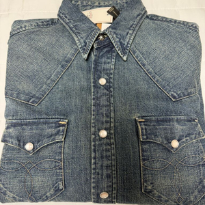 더블알엘 RRL 슬림핏 데님 웨스턴 셔츠 S 팝니다