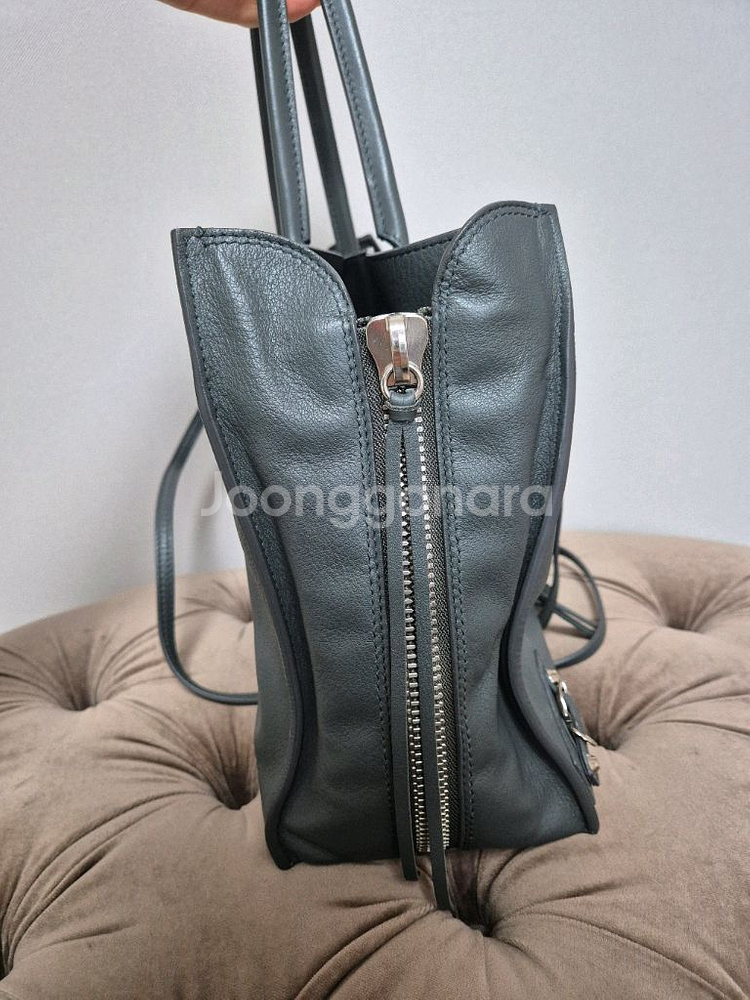 발렌시아가 파피에르 쇼퍼백 그레이--2