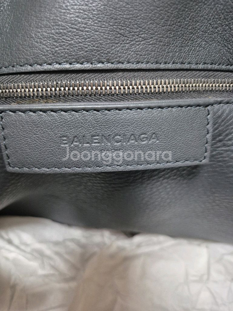 발렌시아가 파피에르 쇼퍼백 그레이--4