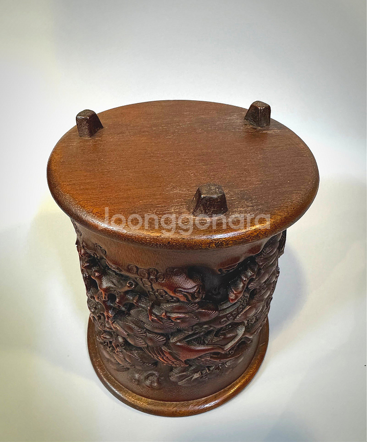 고대 문방용품 - 대나무 필통--9