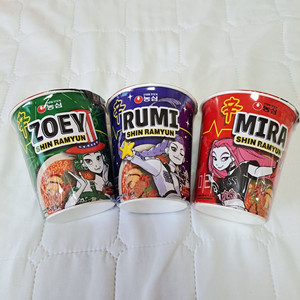 새상품 케이팝 데몬 헌터스 한정판 라면 3종