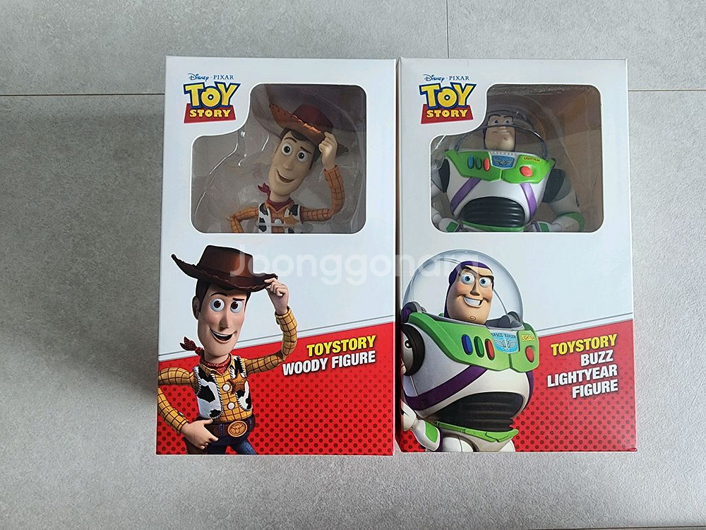 롯데리아 굿즈 토이스토리 버즈라이트,우디 피규어--0