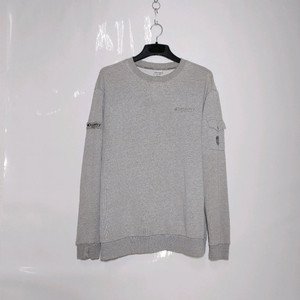 Discovery 디스커버리 그레이 스판 맨투맨