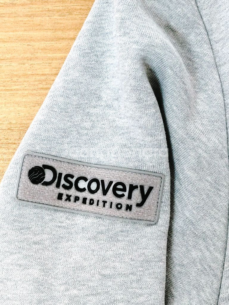 Discovery 디스커버리 그레이 스판 맨투맨--4