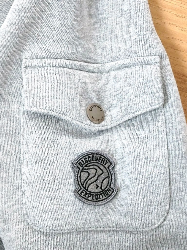 Discovery 디스커버리 그레이 스판 맨투맨--5