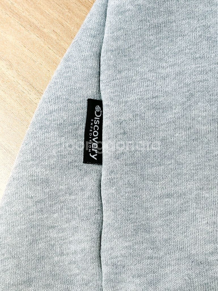 Discovery 디스커버리 그레이 스판 맨투맨--7