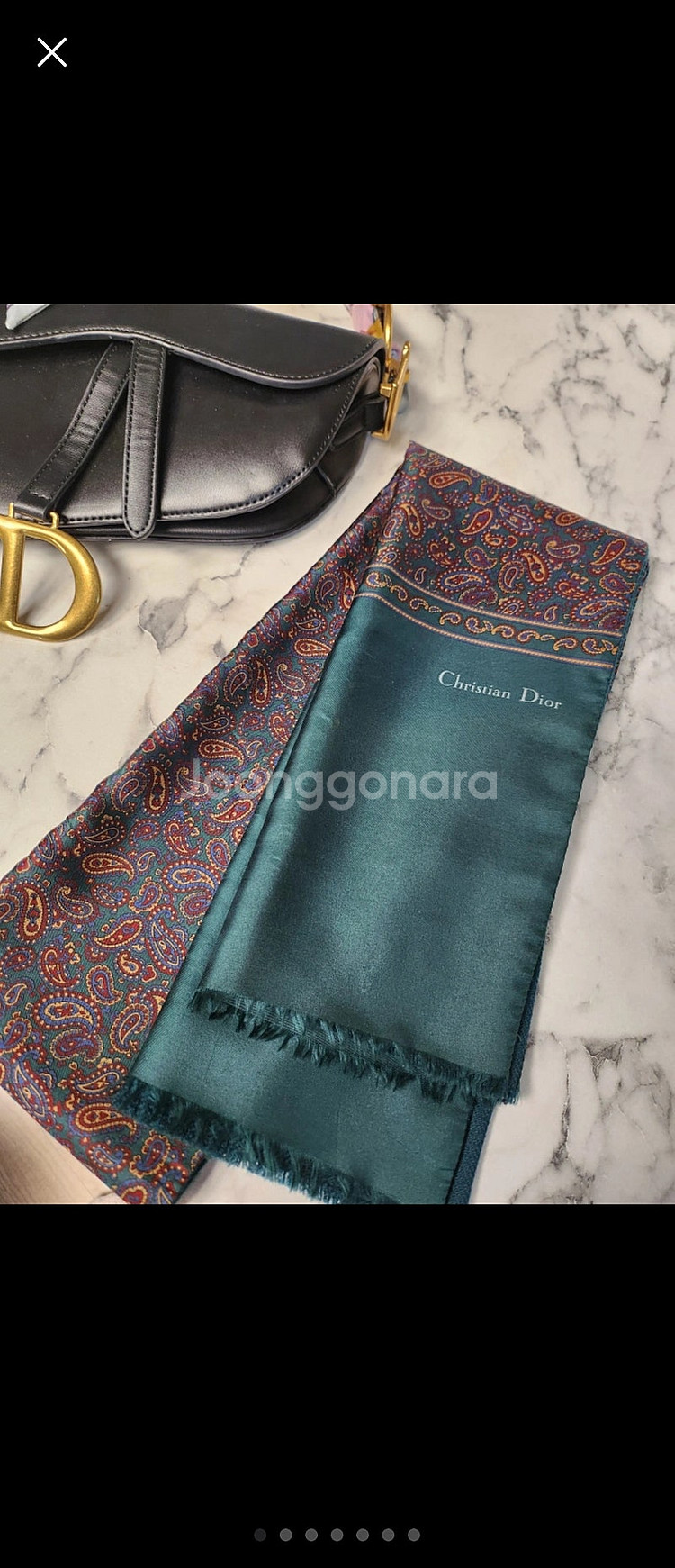 정품. 크리스찬 디올 실크 머플러 사계절용 스카프 정가--1