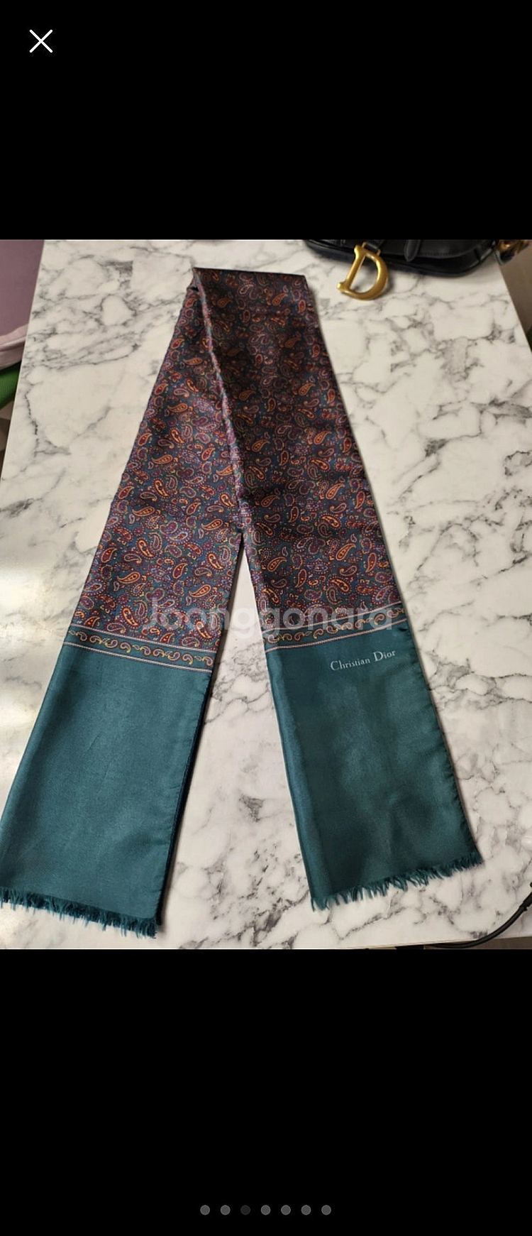 정품. 크리스찬 디올 실크 머플러 사계절용 스카프 정가--3