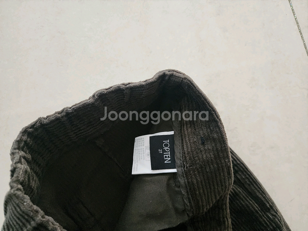 26사이즈 탑텐우먼 골덴바지 하나팔아요--2