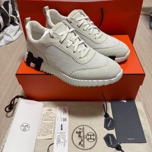 [41] 에르메스 바운싱 스니커즈 메쉬 스웨이드 블랑