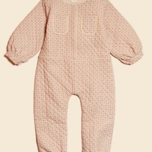 아폴리나 핑크 누빔 점프슈트 2-3y